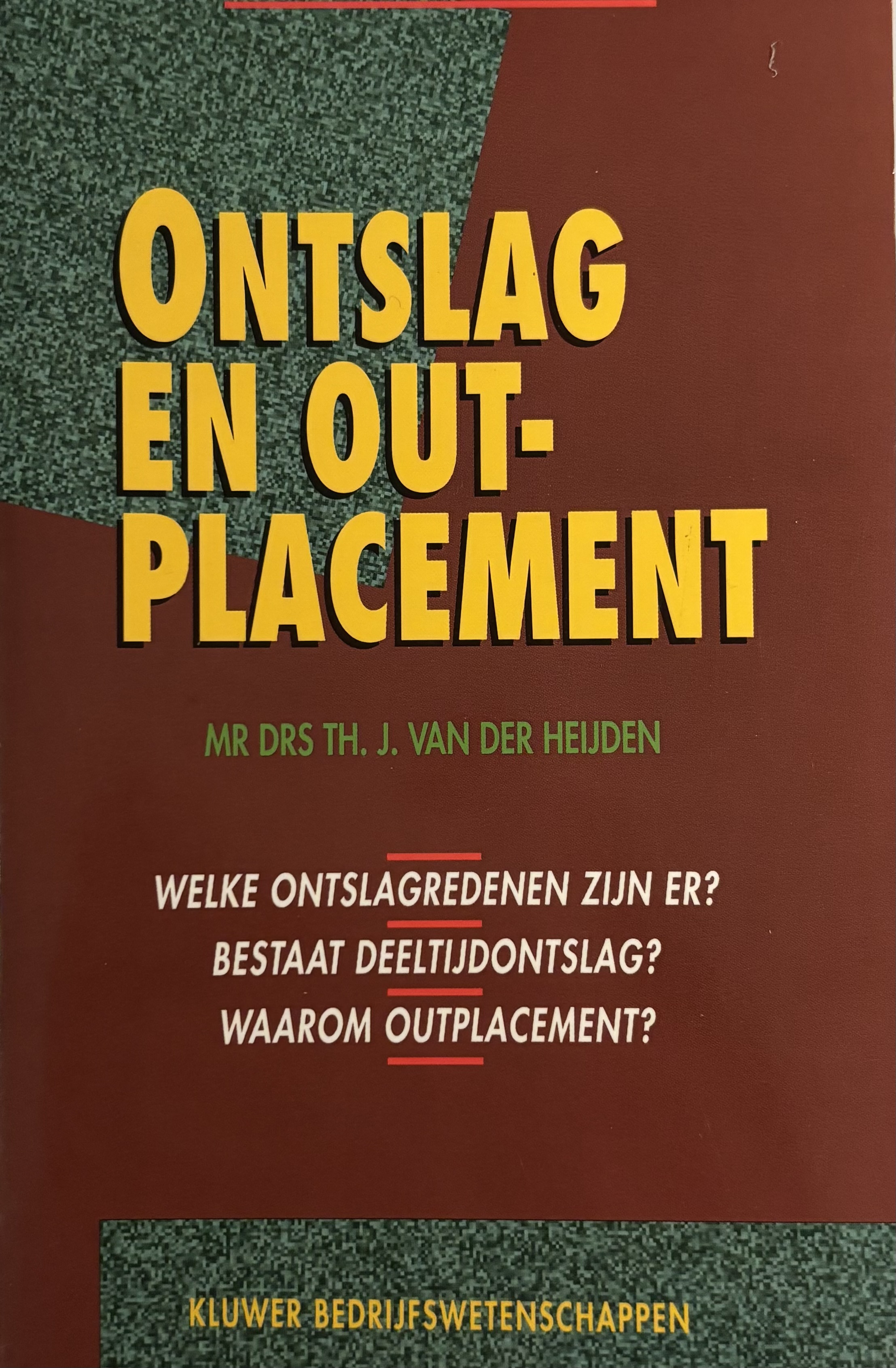 Cover van Ontslag en outplacement